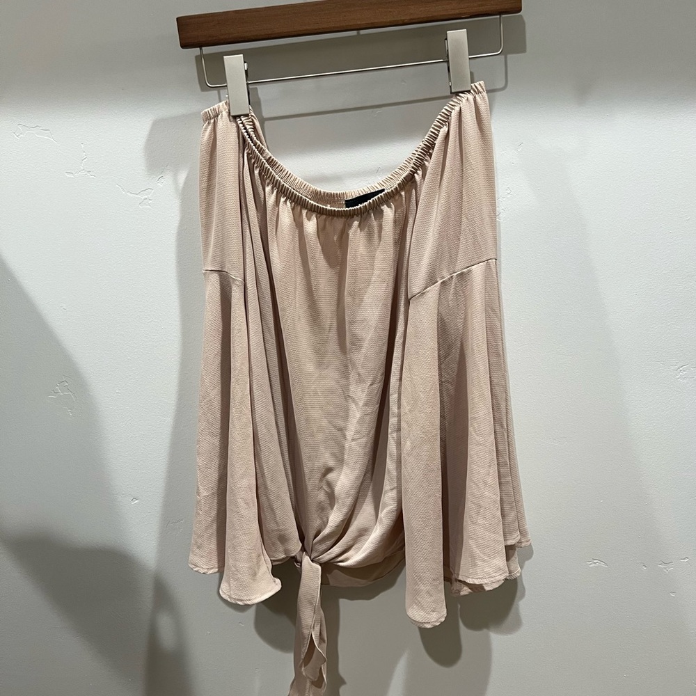 Vici Blush Off The Shoulder Blouse